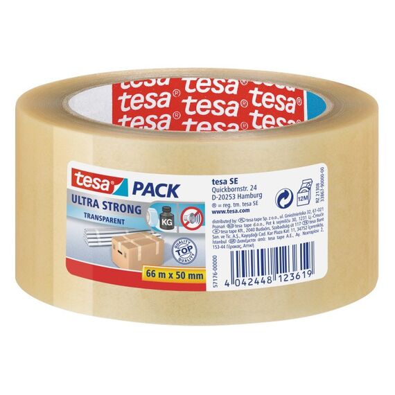 TESA 57176-00000 Klebeband Für die Nutzung im Innenbereich geeignet 66 m PVC Transparent