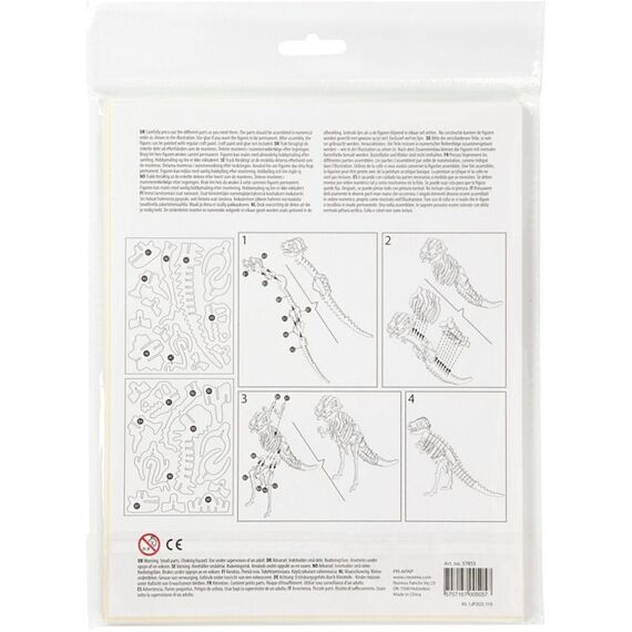 Creativ Company 57855 Puzzle 3D-Puzzle Dinosaurier