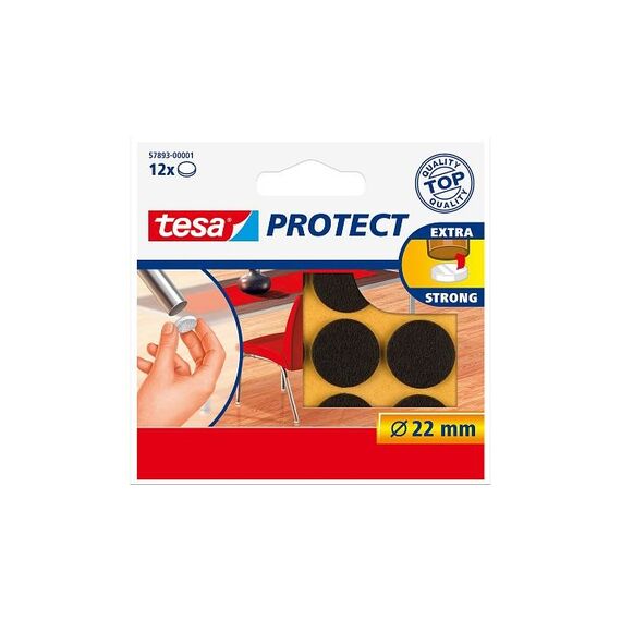 TESA 57893-00000-01 Filzgleiter für Möbel 12 Stück(e) Rund