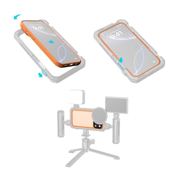 SmallRig FilMov Handy-Schutzhülle 17,5 cm (6.9") Rand Orange, Farbe: Orange, 2 image