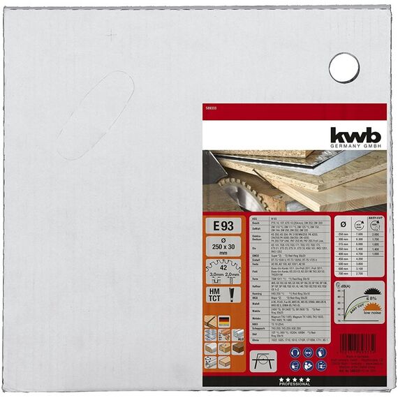 kwb ‎589333 Kreissägeblatt 25 cm 1 Stück(e)