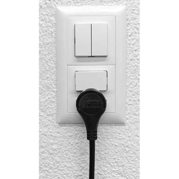 Steffen 59 00030 SW Verlängerungskabel 3 m 1 AC-Ausgänge Drinnen Schwarz, Farbe: Schwarz, Länge: 3 m, 2 image