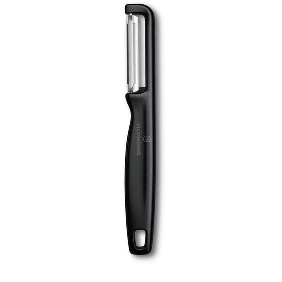 Victorinox Sparschäler Iota gerade, zweischneidig, schwarz