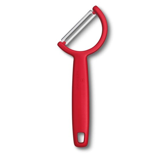 Victorinox Sparschäler Rho gerade, einschneidig, rot