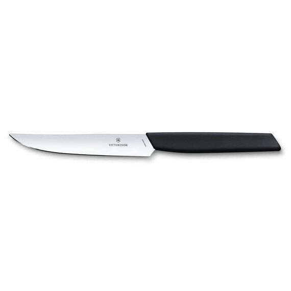Victorinox Steakmesser 12cm Schwarz Gerader Schliff