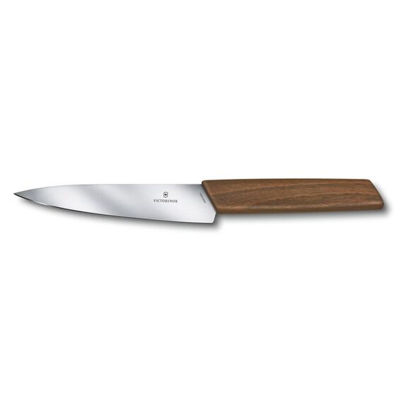Victorinox Swiss Modern Officemesser 15 cm, Nussbaumholz