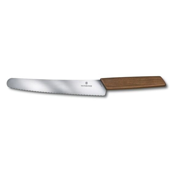Victorinox Swiss Modern Brotmesser 22 cm, Nussbaumholz
