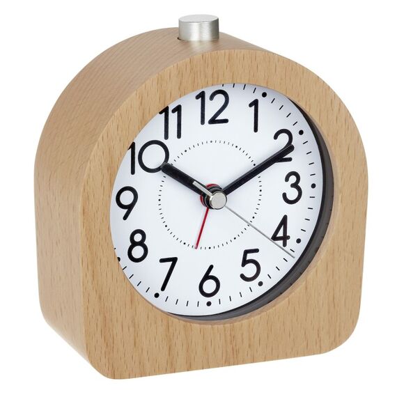 TFA-Dostmann 60.1038.05 Wecker Quarzwecker Buche