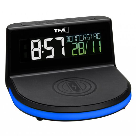 TFA-Dostmann Digitalwecker schwarz Digitaler Wecker Schwarz, Weiß, 3 image