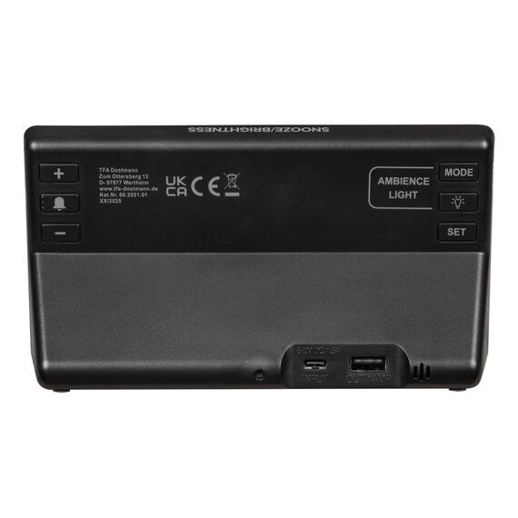 TFA-Dostmann 60.2051.01 Wecker Digitaler Wecker Schwarz, 3 image
