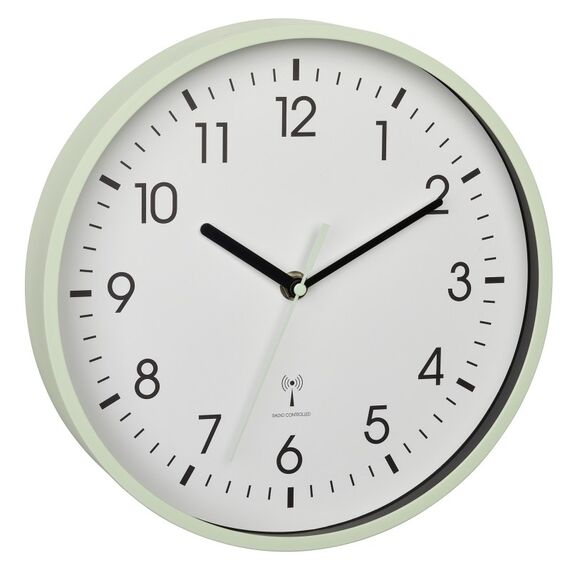 TFA-Dostmann 60.3550.04 Wand- /Tischuhr Analoge Uhr Rund Mintfarbe, Farbe: Mintfarbe