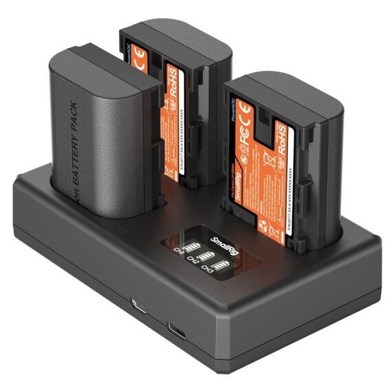 SmallRig 6017 Akkuladegerät Batterie für Digitalkamera USB