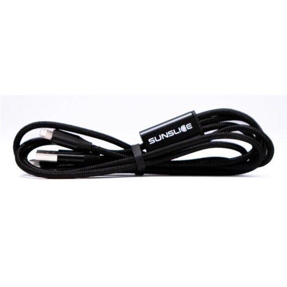 Sunslice 60201 USB Kabel 1 m USB A USB C/Micro-USB B/Lightning 12 W Schwarz, 3 image