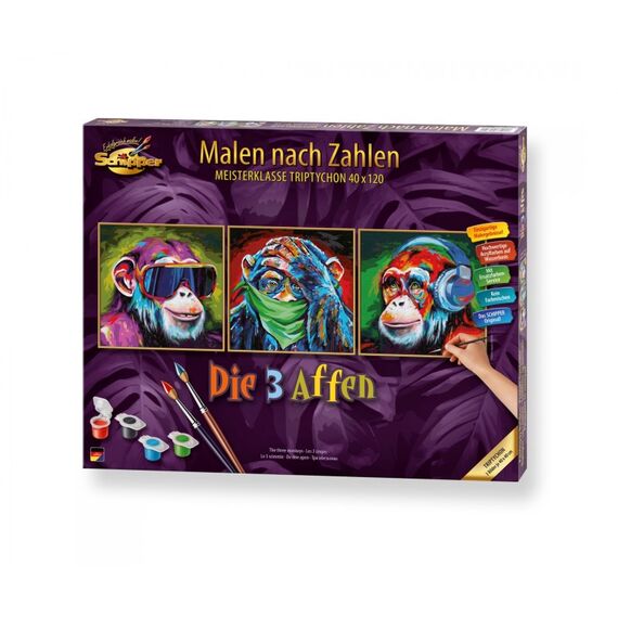 Schipper 609470859 Malvorlage &- buch Bilder-Set zum Ausmalen, 3 image