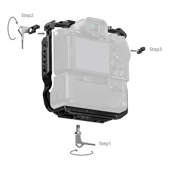 SmallRig 6114 Kamerabox 1/4, 3/8" Schwarz