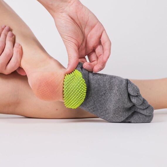 NABOSO Textured Toe Socks Unisex Grau, 2 image