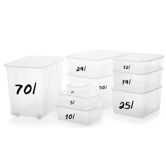 Rotho 6119400096WS Aufbewahrungsbox Rechteckig Kunststoff Transparent, 4 image