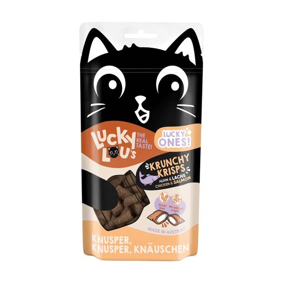 Lucky Lou 61369 Hunde-/Katzenleckerli Katze Leckerli Huhn, Lachs 60 g, 2 image