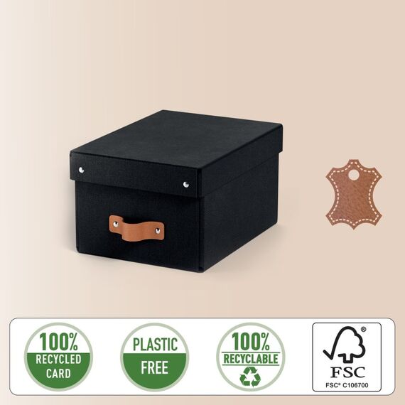 Leitz 61470095 Aufbewahrungsbox Karton Schwarz, Farbe: Schwarz, 4 image