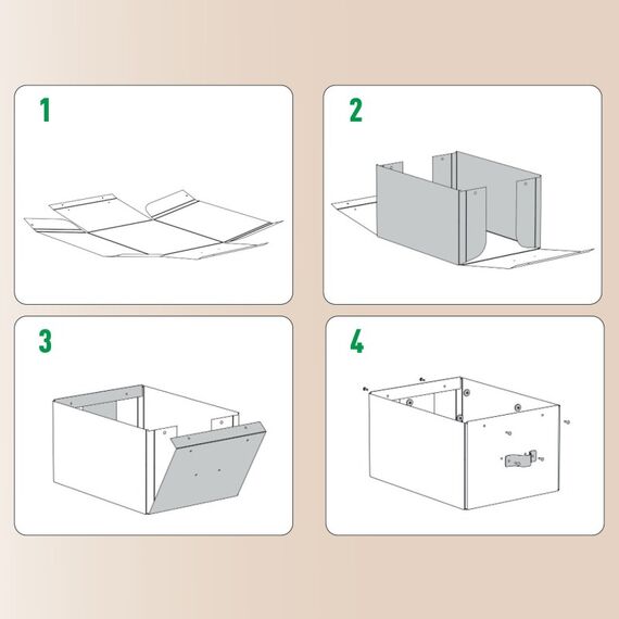 Leitz 61480068 Aufbewahrungsbox Karton Blau, Farbe: Blau, 5 image