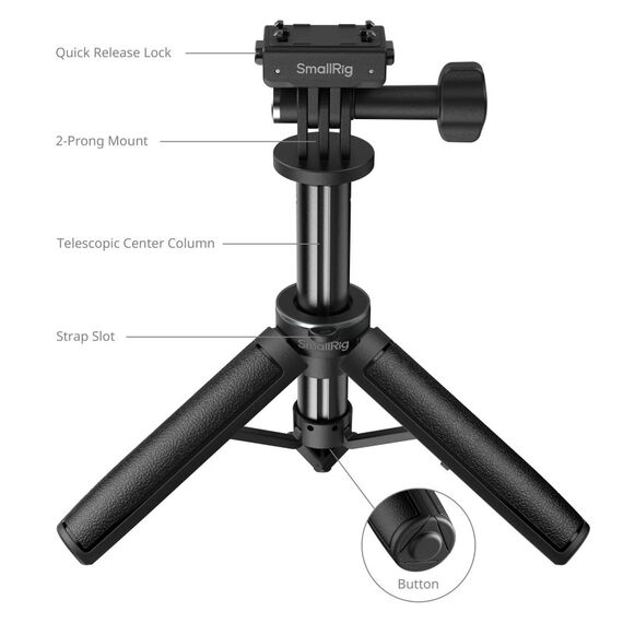 SmallRig 6151 Selfie-Stick Action-Kamera Schwarz, 3 image