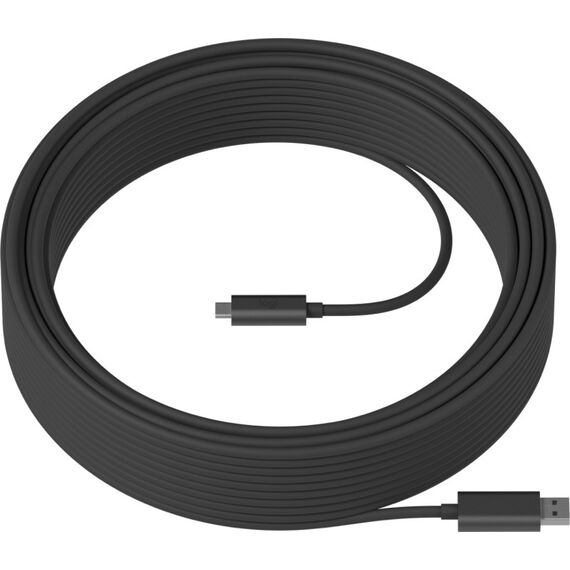Logitech 939-001799 USB Kabel USB 3.2 Gen 2 (3.1 Gen 2) 10 m USB A USB C 10 Gbit/s Graphit