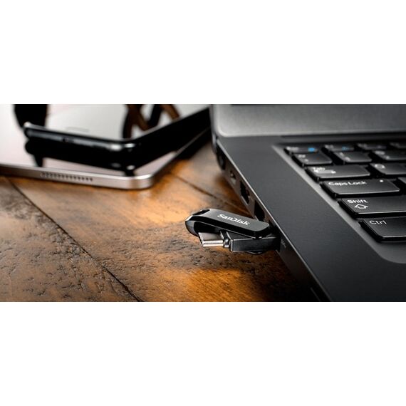 SanDisk Ultra Dual Drive Go USB-Stick 32 GB USB Type-A / USB Type-C 3.2 Gen 1 (3.1 Gen 1) Schwarz, Kapazität: 32 GB, 8 image