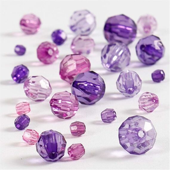 Creativ Company 618831 Perle Perlenmischung Acryl Violett 170 Stück(e)