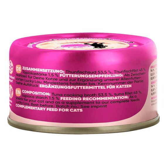 Lucky Lou Extrafood Thunfischfilet in Sud 70g Dose, 3 image