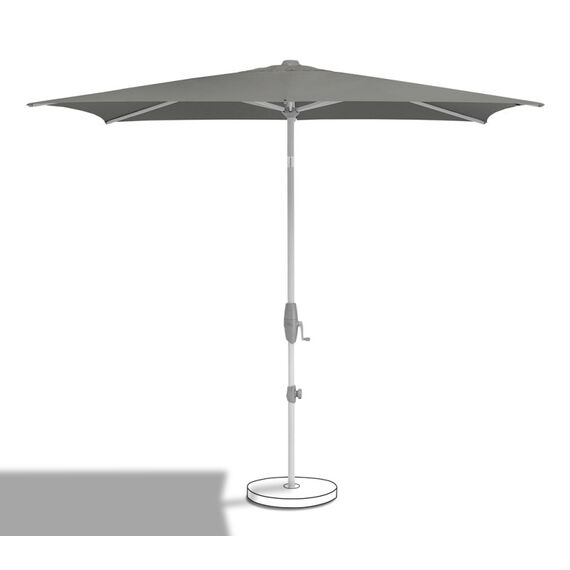 Suncomfort by Glatz Shell Turn Terrassenschirm Sechseck Grau, Steinfarbe, Farbe: Grau, Steinfarbe