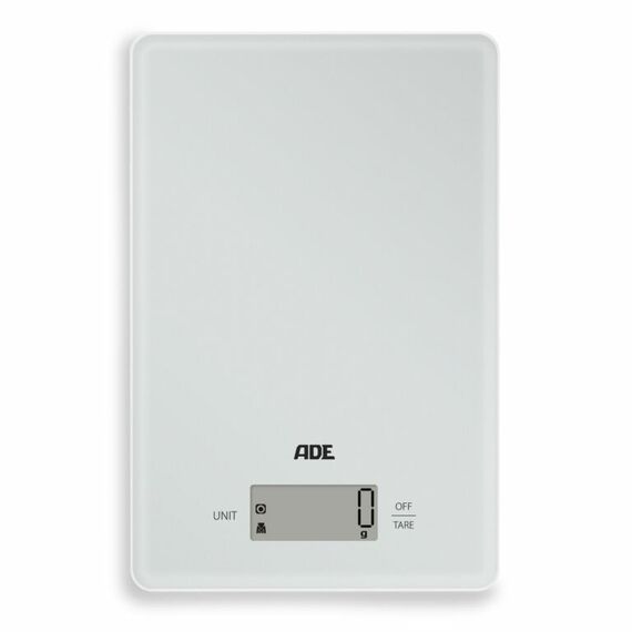 ADE KE2306-2 Grau Arbeitsplatte Rechteck Elektronische Küchenwaage, Farbe: Grau