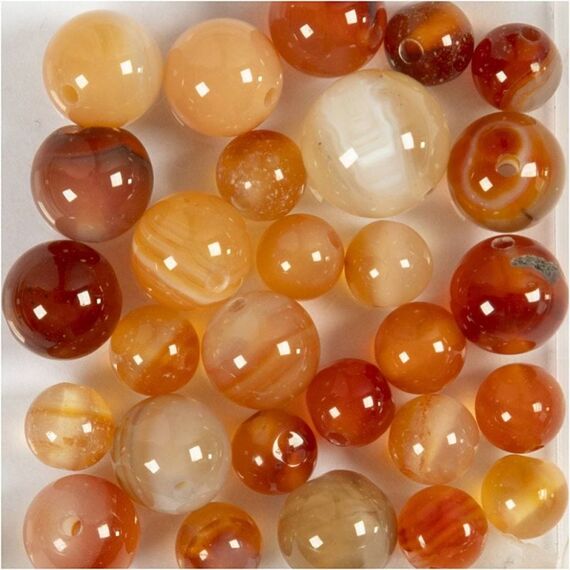 Creativ Company 632021 Perle Runde Perle Agate Braun 28 Stück(e), 3 image
