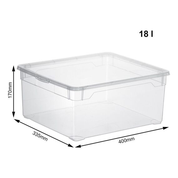 Rotho 6351706250WS Aufbewahrungsbox Rechteckig Kunststoff Blau, Transparent, 3 image