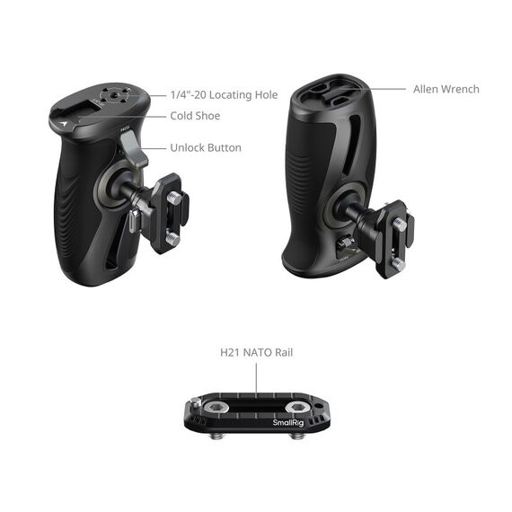 SmallRig 6405 Digitalkamera Akkugriff Handgriff für Digitalkamera Schwarz, 3 image