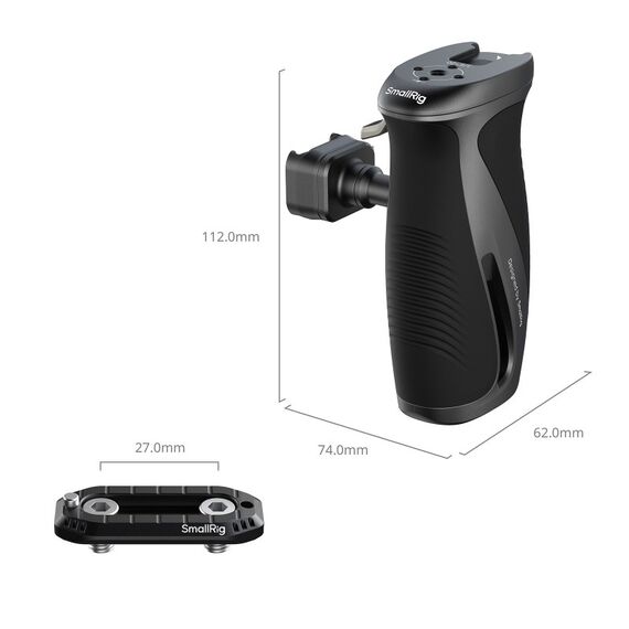 SmallRig 6405 Digitalkamera Akkugriff Handgriff für Digitalkamera Schwarz, 5 image