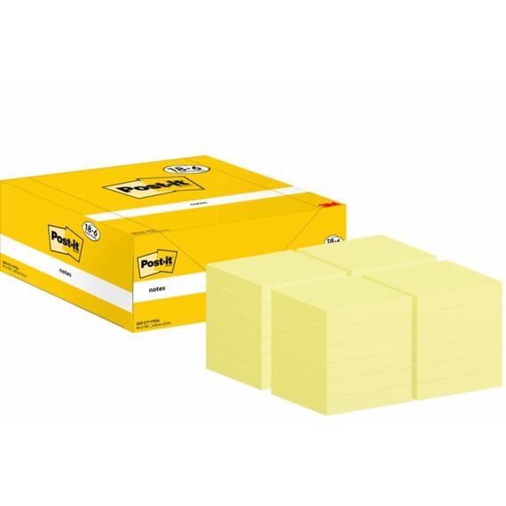 Post-It 653-CY-VP24 Klebezettel Rechteck Gelb 100 Blätter Selbstklebend, 2 image