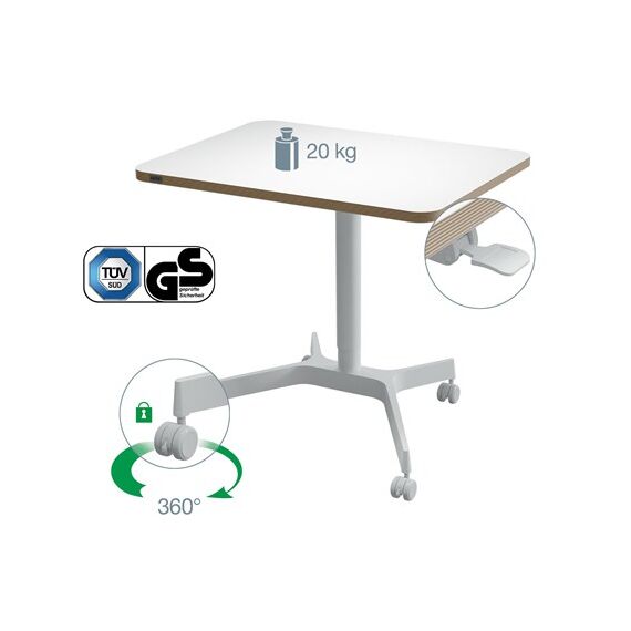 Leitz 65360001 Stehschreibtisch Weiß, 5 image