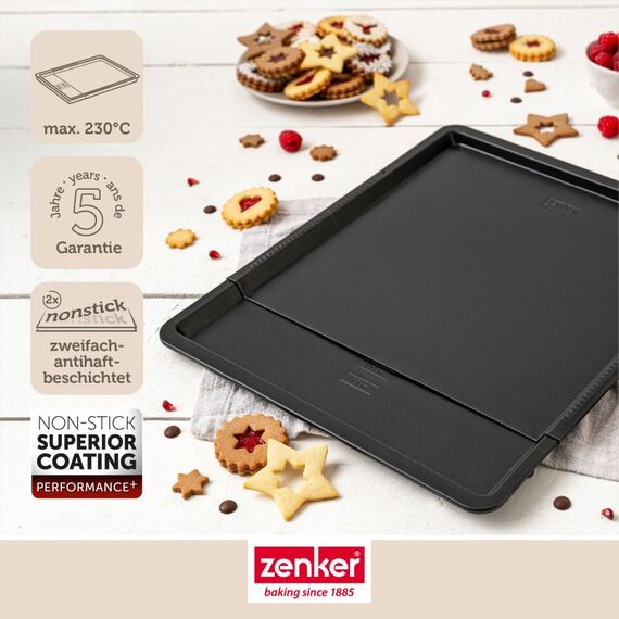 Zenker 6587 Backofenrost & Backblech Backofen Rechteckig Stahl, 3 image