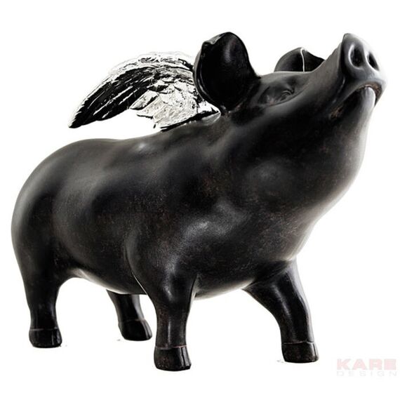 KARE 66022 Spardose Schwarz Polyresin 1 Stück(e)