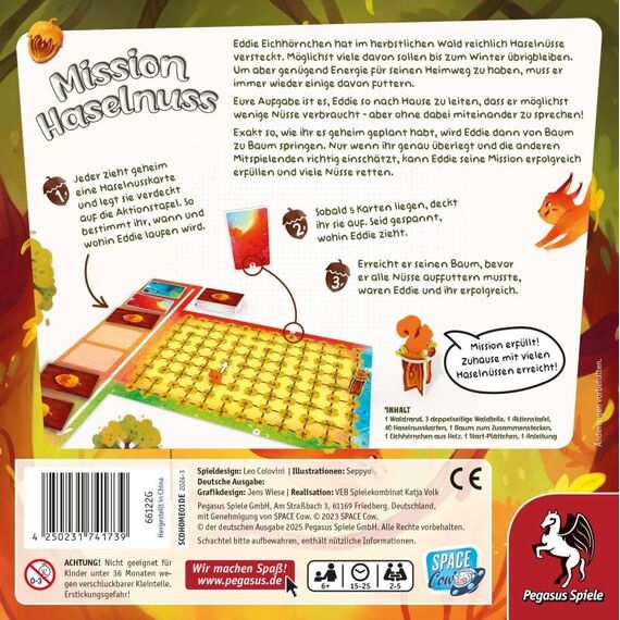 Pegasus Mission Haselnuss Mission Hazelnut 25 min Brettspiel Familie, 4 image