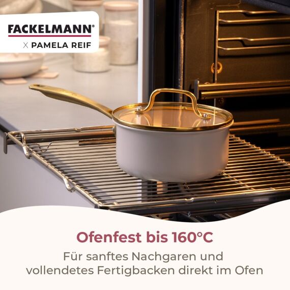 Fackelmann 66197 Kochtopf 1,2 l Rund Beige, Gold, 6 image