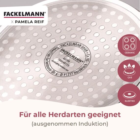 Fackelmann 66198 Kochtopf 1,7 l Rund Beige, Gold, 5 image