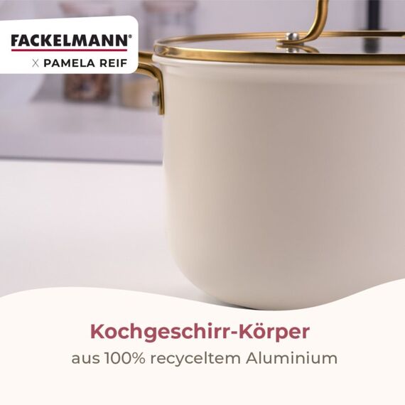 Fackelmann 66200 Kochtopf 5,5 l Rund Beige, 10 image