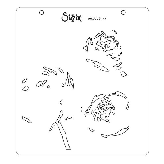 Sizzix 665838 Schablone Malschablone, 4 image