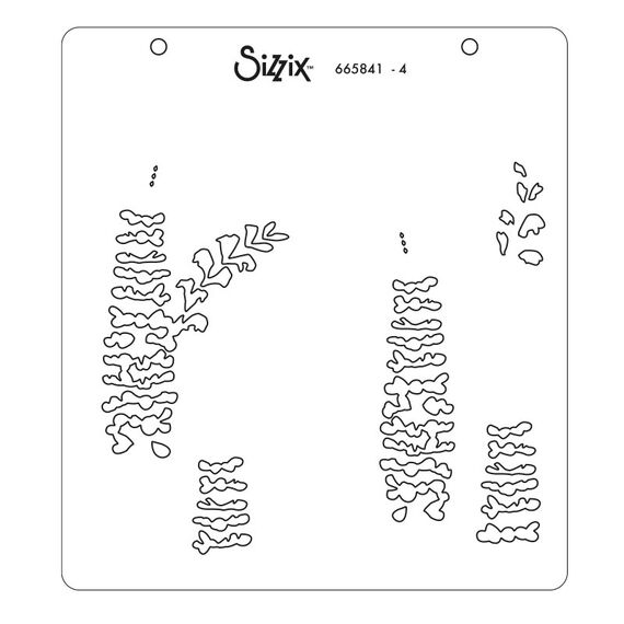 Sizzix 665841 Schablone Malschablone, 4 image