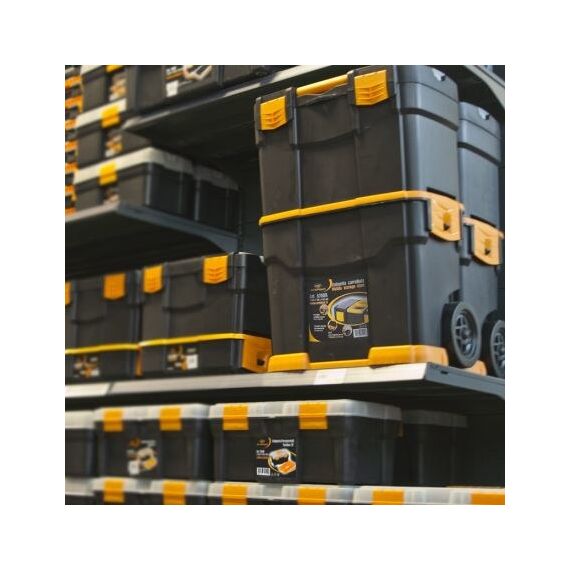Art Plast 6700R Kleinteil/Werkzeugkasten Kunststoff Schwarz, Gelb