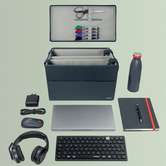 Leitz 67240089 Aufbewahrungsbox Aufbewahrungstasche Rechteckig Stoff Grau, 5 image