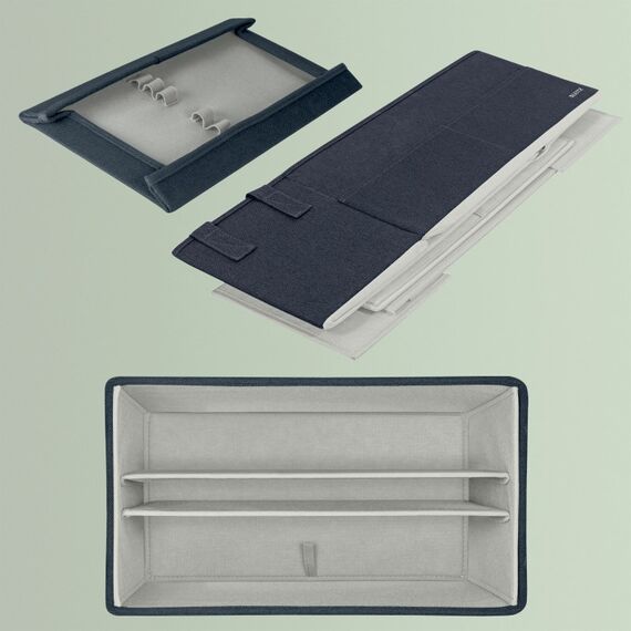 Leitz 67240089 Aufbewahrungsbox Aufbewahrungstasche Rechteckig Stoff Grau, 7 image