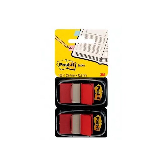 Post-It 7000047687 Klebezettel Rechteck Rot 50 Blätter Selbstklebend