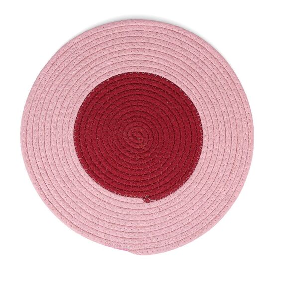 ONA Piff Platzdeckchen Rund Pink 4 Stück(e)